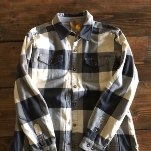 Carhartt Fleece Lined Flannel Shirt Jacket